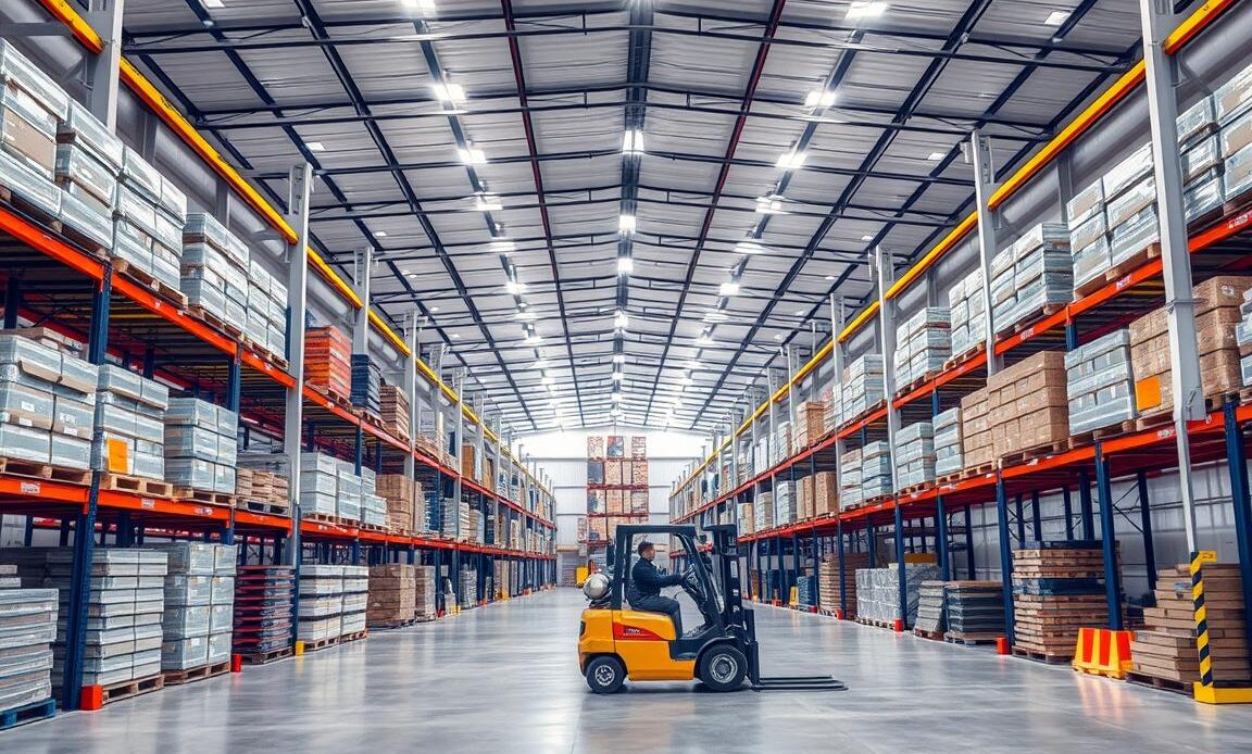 Entrepôts de stockage au Terminal Logistique de TN Logistics à Zarzis